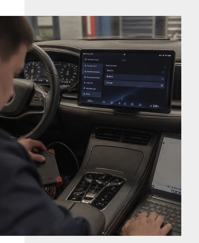 Русификация автомобиля BYD HAN для эксплуатации в Кстове